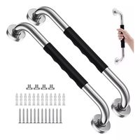 2 Barras Agarradera De Seguridad Baño Apoyo Acero Inox 50cm