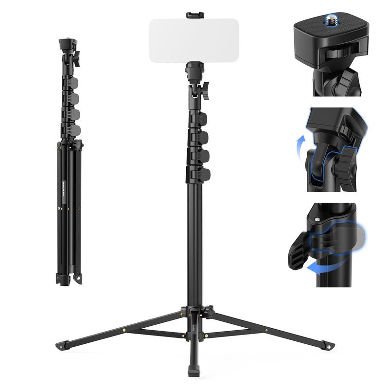 NEEWER - Trípode de Celular & Palo Selfie 46-155cm Trípode Portátil C Soporte