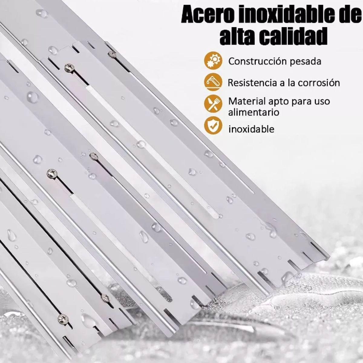 KUANGYE - Difusor De Fuego Ajustable De Calor Llama Parrilla A Gas