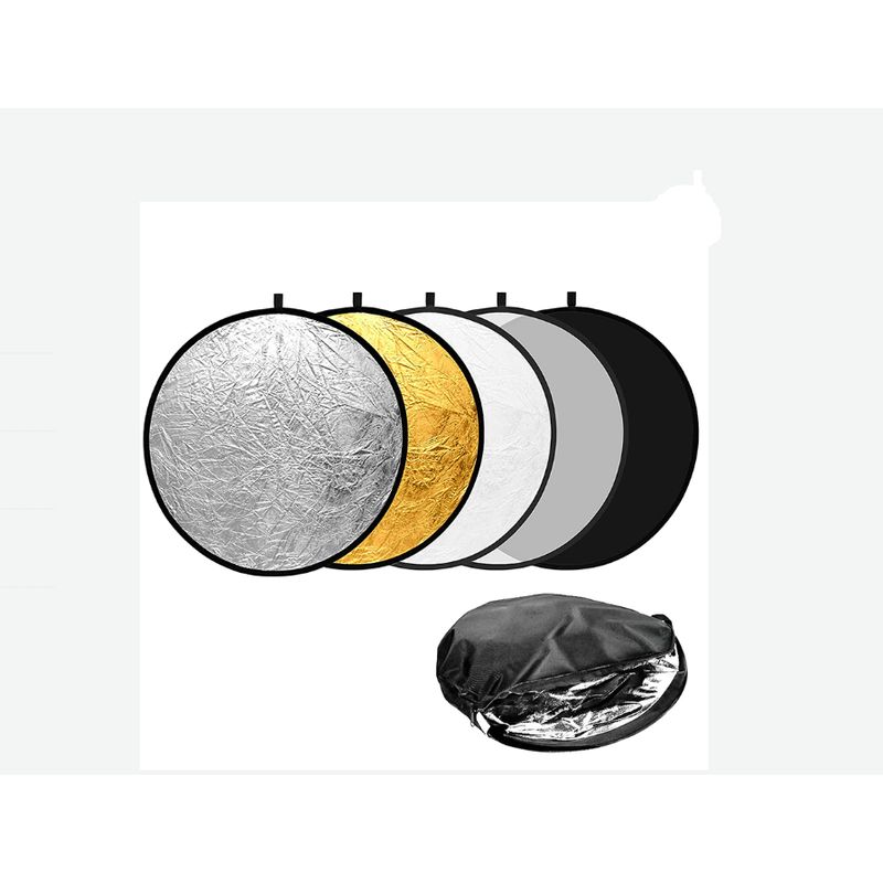 GENERICO - BRAZO PANTALLA REFLECTORA + ATRIL + PANTALLA 80CM 5 EN 1