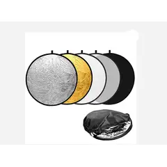 GENERICO - BRAZO PANTALLA REFLECTORA + ATRIL + PANTALLA 110CM 5 EN 1