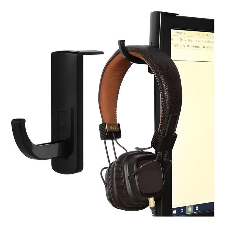 GENERICO - Soporte Gancho Audifonos Auriculares Monitor Pc Gamer
