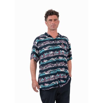 Imagen 1 del producto Guayabera Hombre Push Navy