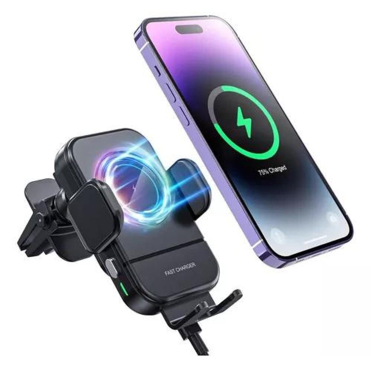 GENERICO - Cargador de soporte automático inalámbrico para automóvil