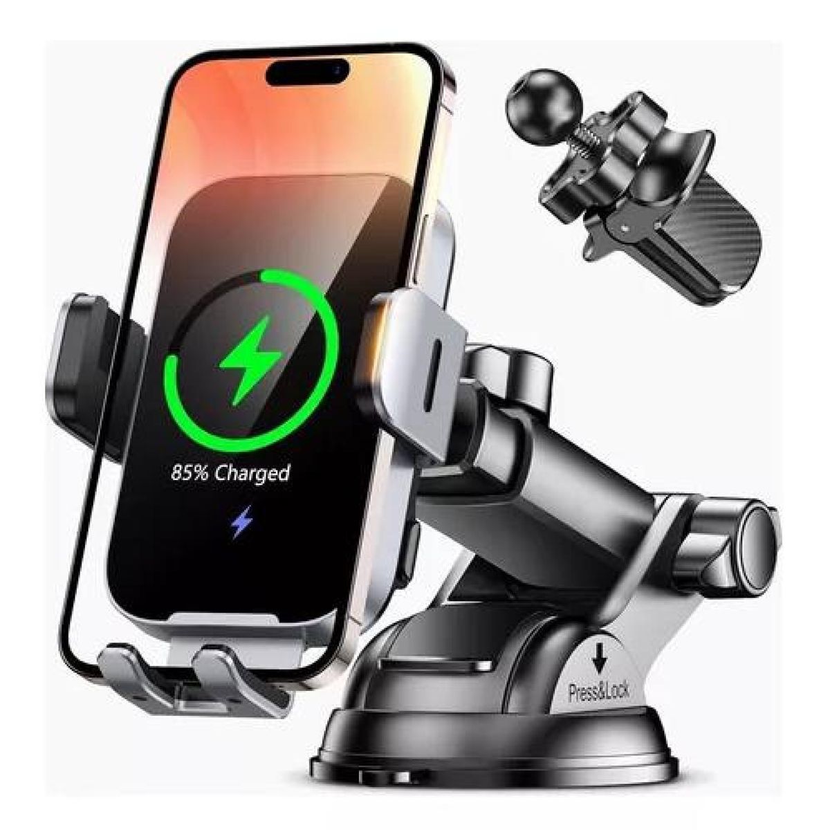 GENERICO - Cargador de soporte automático inalámbrico para automóvil