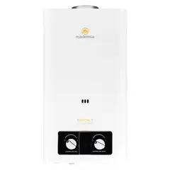MADEMSA - Calefont Gas Natural 13 Litros Tiro Natural Ionizado Essential 13 Eco GN Blanco