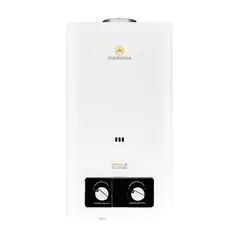 MADEMSA - Calefont Gas Natural 10 Litros Tiro Natural Ionizado Essential 10 Eco GN Blanco