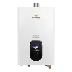 MADEMSA - Calefont Gas Licuado 13 Litros Tiro Forzado Modulante Forced 13 Eco GL Blanco
