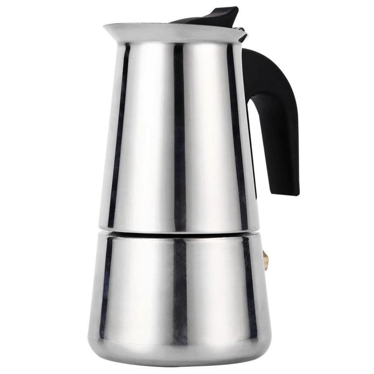 IMPORTCLICK - Cafetera Italiana Acero Inoxidable 9 Tazas 450 ML - Plateado