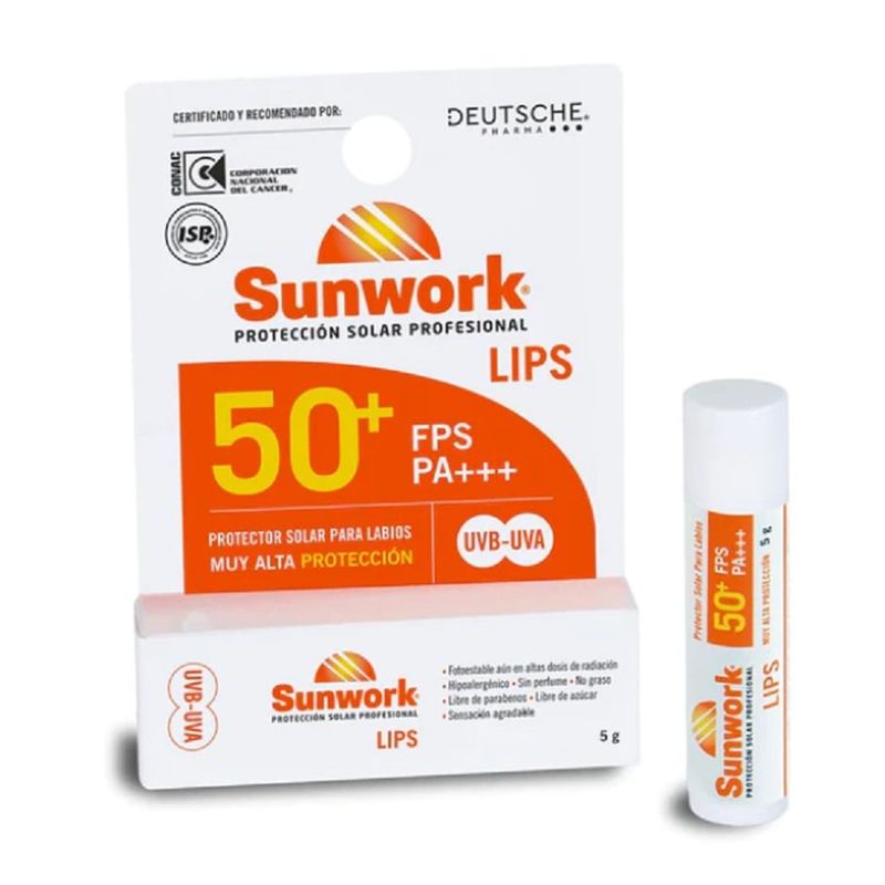 GENERICO - PROTECTOR LABIAL SUNWORK LIPS 5 GRS