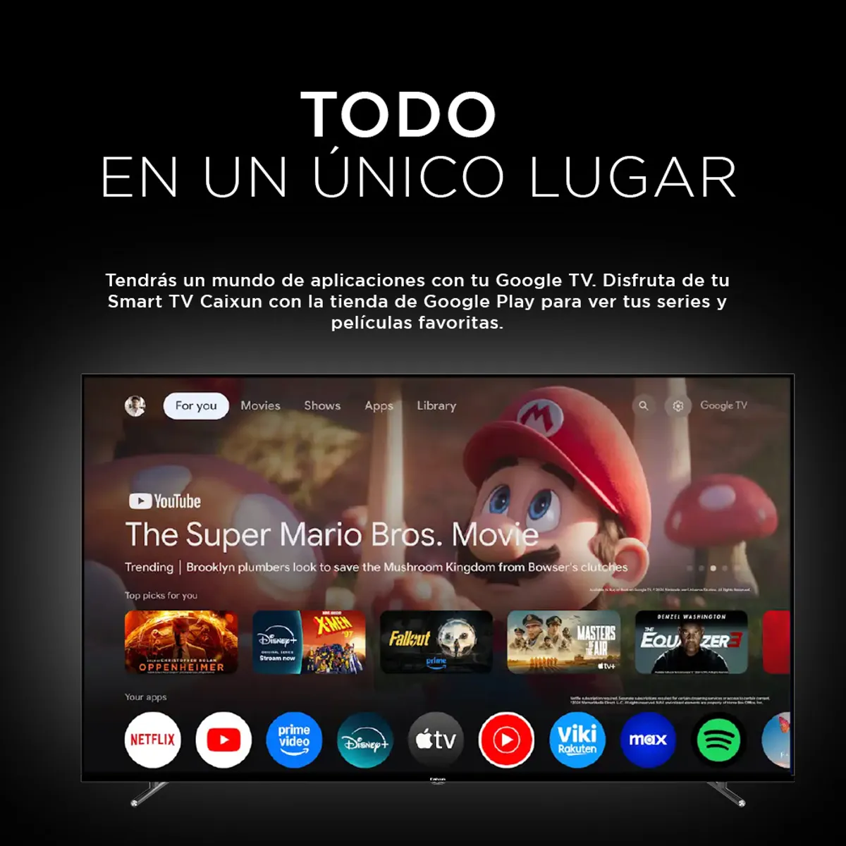 CAIXUN - Smart TV LED Caixun Google TV 75 UHD 4K C75VHUG