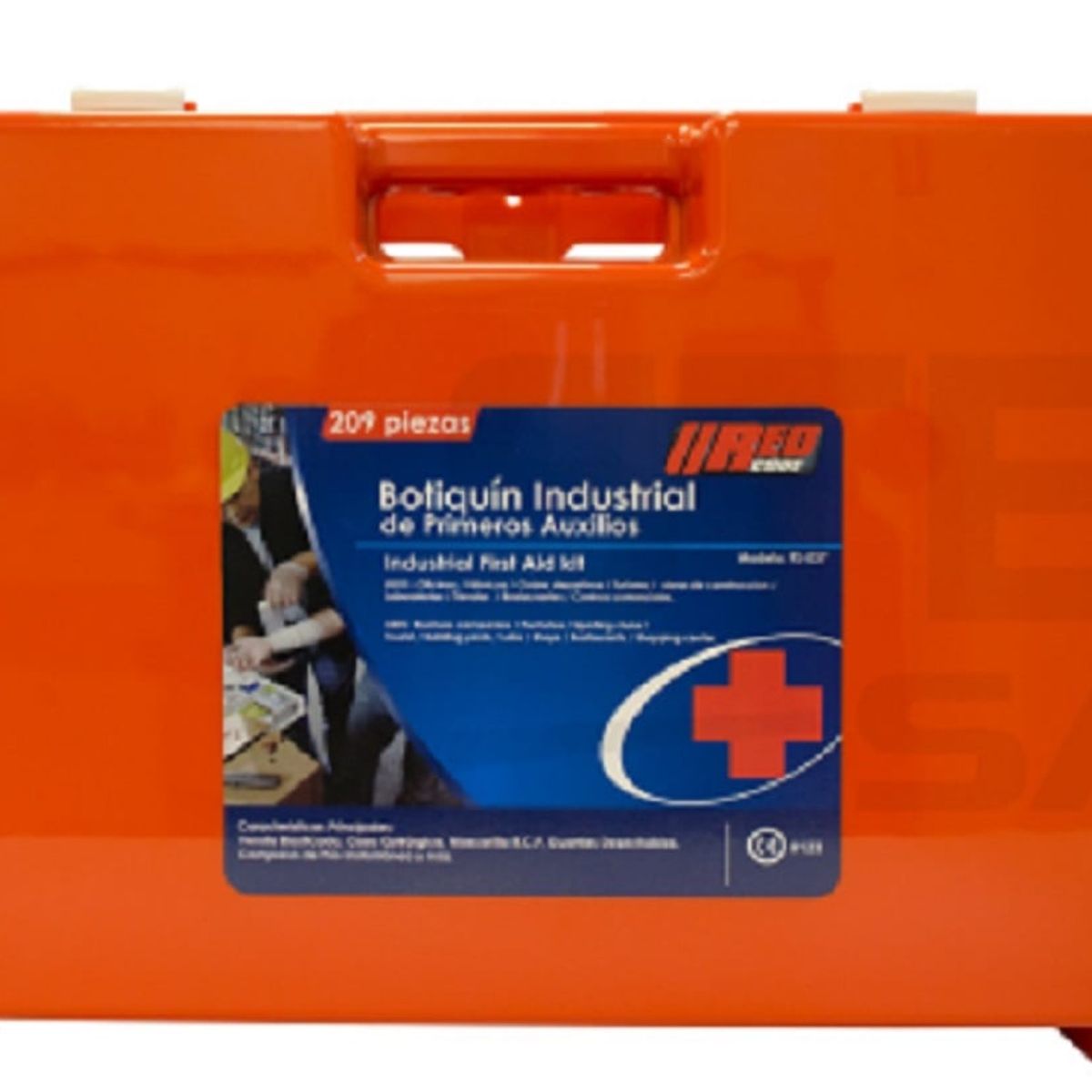 STEEL PRO - Botiquin Primeros Auxilios 100 Personas con Soporte Mural