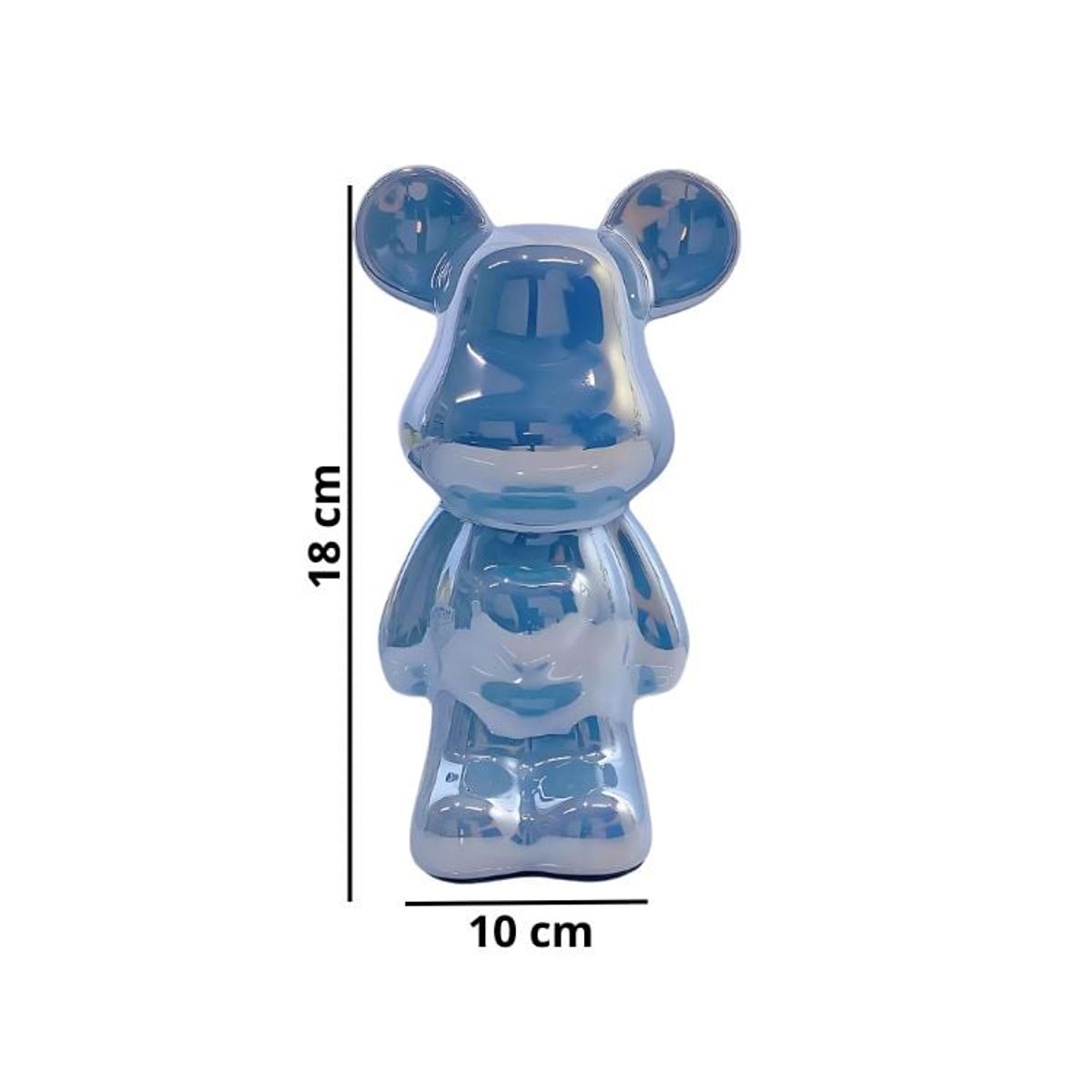 CRUSEC - Set 4 Adornos de Osos de Ceramica