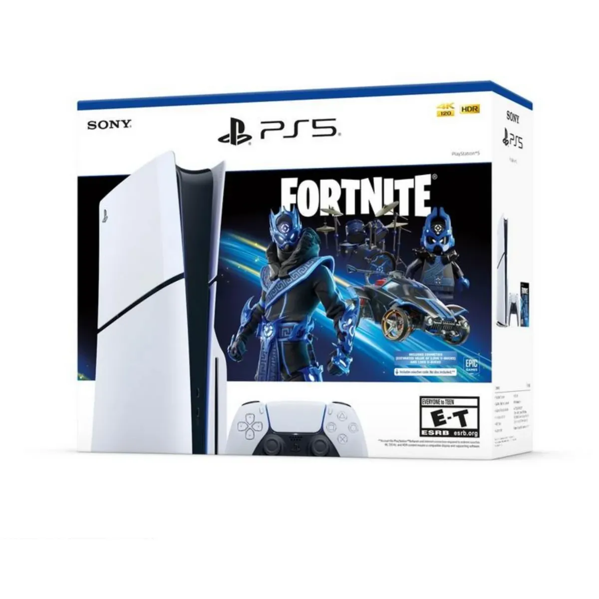SONY - Consola Sony PlayStation 5 Slim - Fortnite - Edición Disco - Blanca