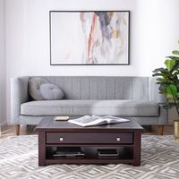 MESA CENTRO CATALUÑA CON CAJON CHOCOLATE