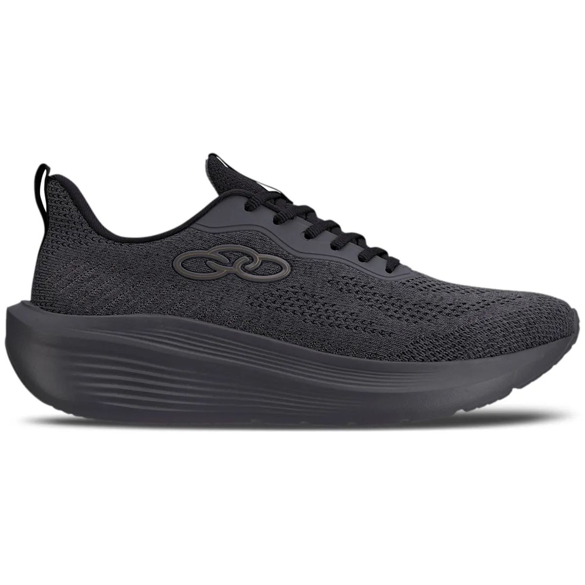 OLYMPIKUS - Zapatilla Hombre Rayo Gris Oscuro/Negro