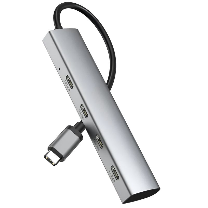 TECMASTER - HUB USB-C 32 Aluminium 4 Puertos C Tecmaster TM-100554