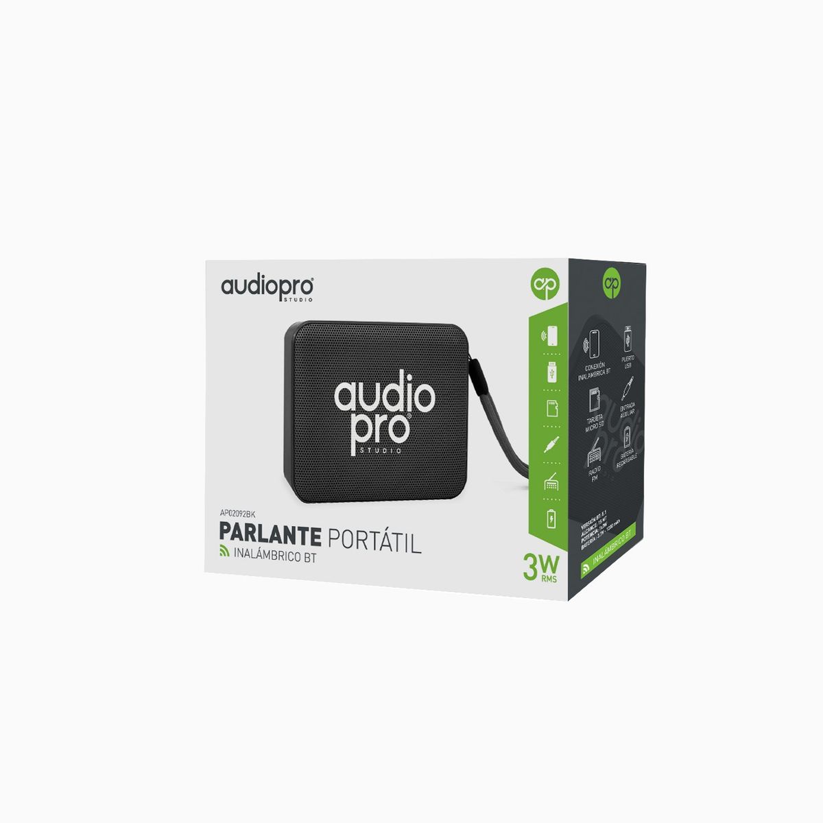 AUDIOPRO - Parlante Portátil Bluetooth 3w Ap Azul - SC