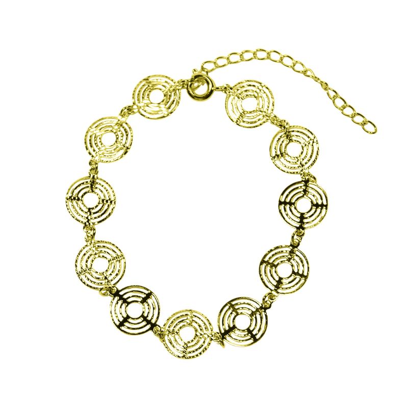 ANDREA COGGIOLA JOYAS - Pulsera Elena Enchapado Oro 18K
