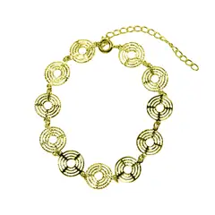 ANDREA COGGIOLA JOYAS - Pulsera Elena Enchapado Oro 18K