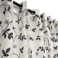 Set Visillo de Lino Bordado