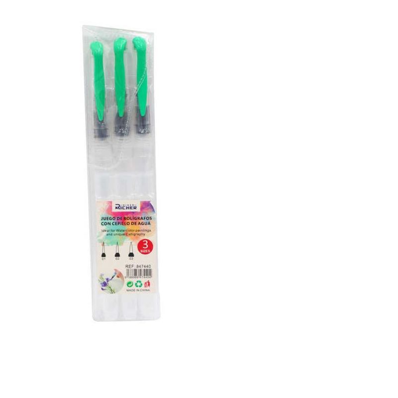 GENERICO - Pincel Recargable Agua Para Acuarela 3pcs