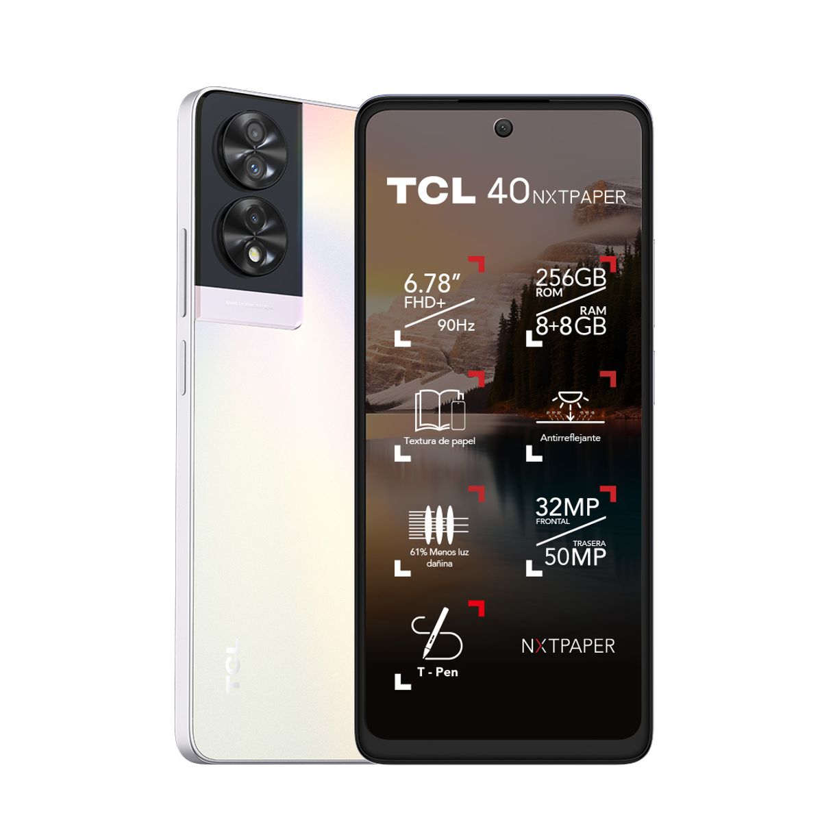 TCL - Smartphone TCL 40 NXTPAPER 256GB 8GB RAM