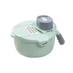 IMPORTCLICK - Cortador Picador Rallador Verduras Frutas Giratorio 9 en 1 - Verde