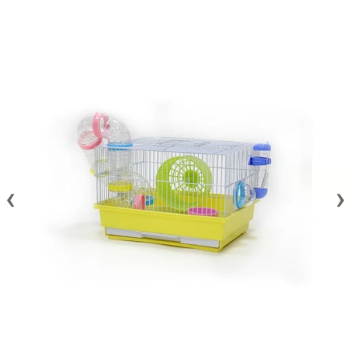 GENERICO - Jaula Hámster Con Laberintos Tubos Rueda Y Accesorios Verde