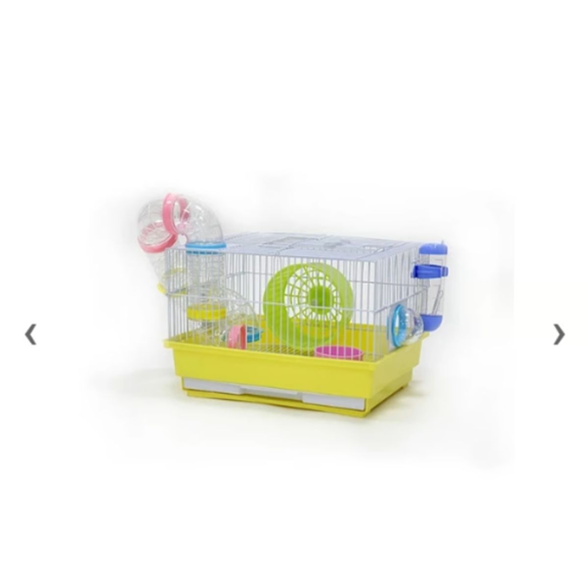 GENERICO - Jaula Hámster Con Laberintos Tubos Rueda Y Accesorios Verde