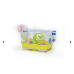 GENERICO - Jaula Hámster Con Laberintos Tubos Rueda Y Accesorios Verde