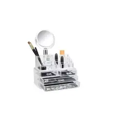 GENERICO - Organizador De Maquillaje Cosmetiquero Joyero Espejo