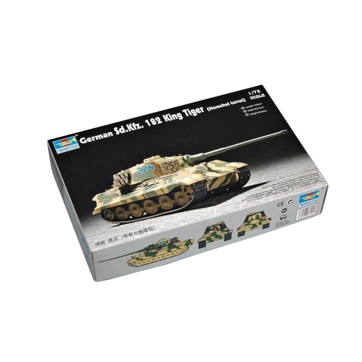 GENERICO - TRUMPETER 07201 1-72 GERMAN SDKFZ 182 KING TIGER TANK