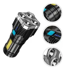 GENERICO - LINTERNA LED RECARGABLE DE ALTA POTENCIA 4 FOCOS