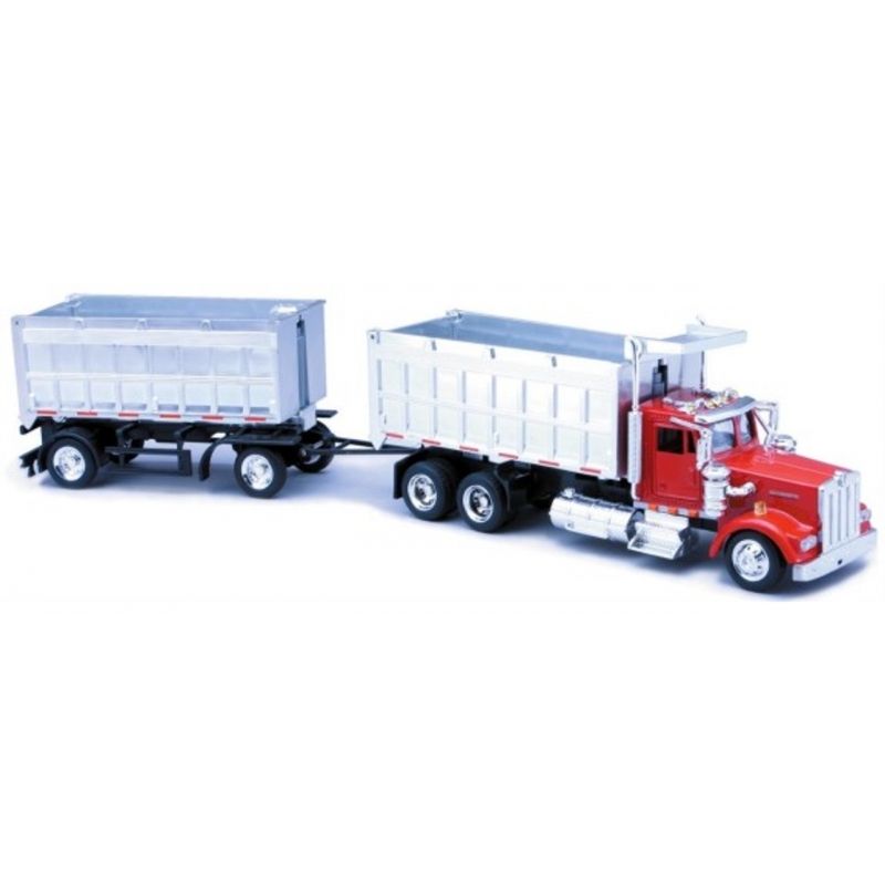 GENERICO - NEWRAY 15223B KENWORTH W900 TWIN DUMP TRUCK