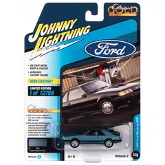 GENERICO - JOHNNY JLSP247A 1-64 1986 FORD MUSTANG SVO LT BLUE