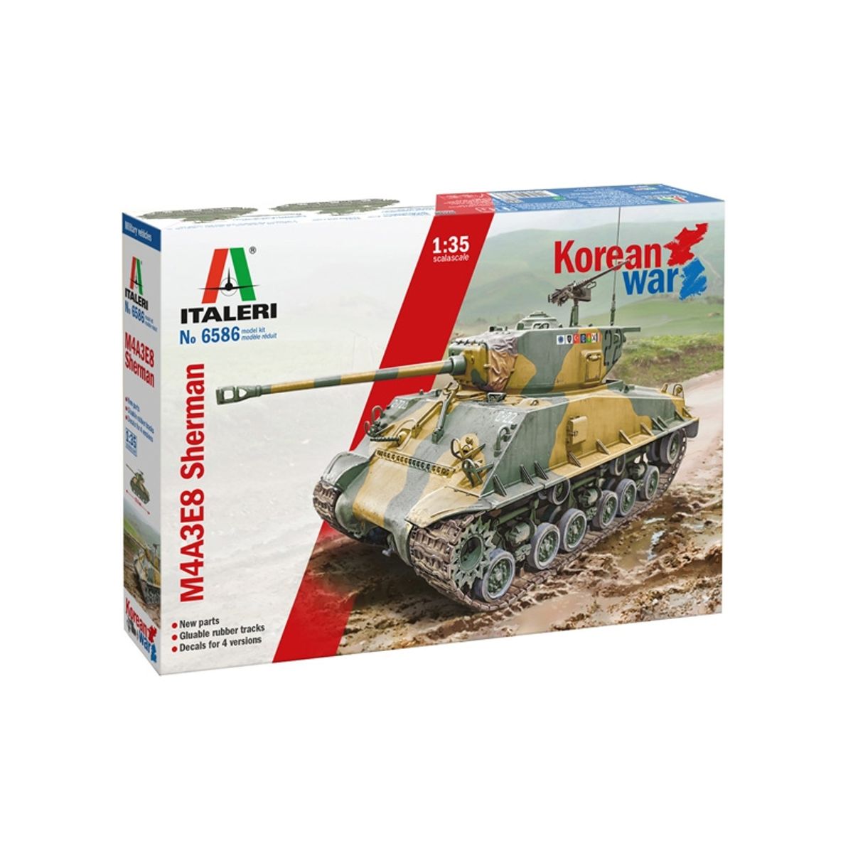 ITALERI - ITALERI 6586 1-35 M4A3E8 SHERMAN KOREAN WAR