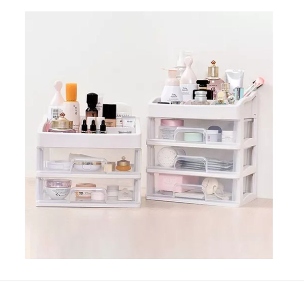 GENERICO - Organizador De Cosmeticos Maquillajes 2 Cajones