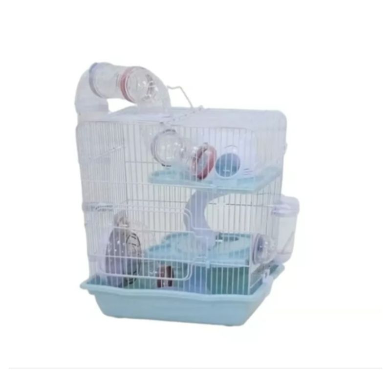 GENERICO - Jaula Casa Para Hamsters Jerbo Topo Ruso Con Tunel Grand