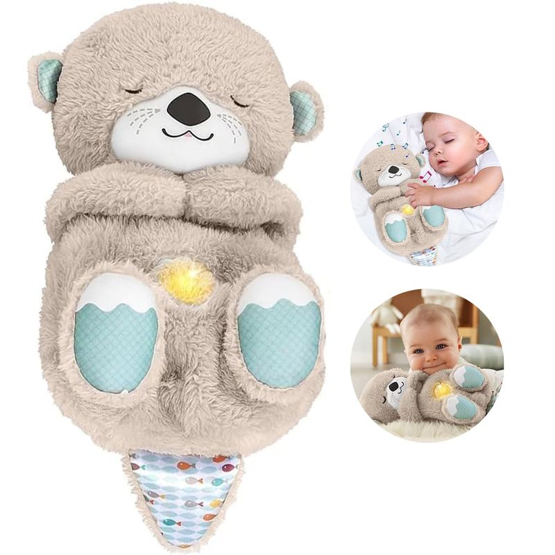 VERCI - Peluche Nutria Que Respira Música Y Luces Ragalo Para Niños