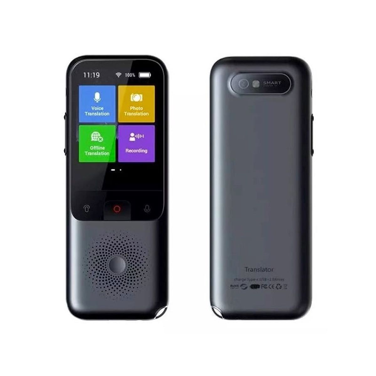 SUNNYLIFE - Traductor de Voz Inteligente T11, Internet, 138 Idiomas