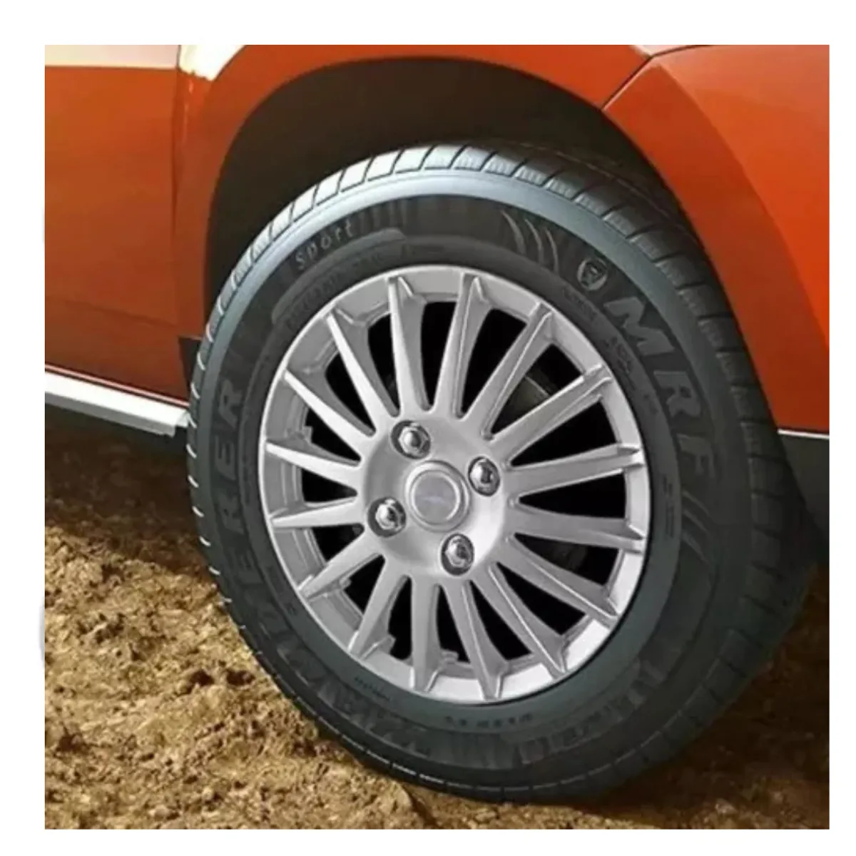 GENERICO - X4 Tapa Rueda Aro 15 Auto Tuning Deportivo GRIS 3