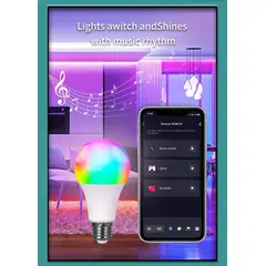 GENERICO - Tuya-bombilla inteligente E27 con Bluetooth