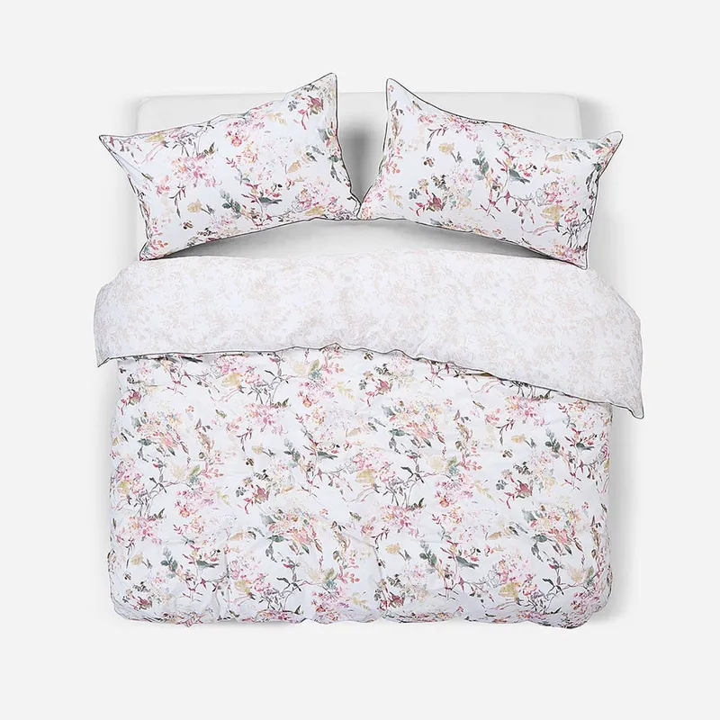 ROSEN - Funda Plumón Reversible Algodón Tabea Botanico 2 Plazas