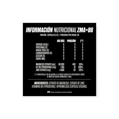 Imagen 2 del producto ZMA + B6 60 CAPSULAS -