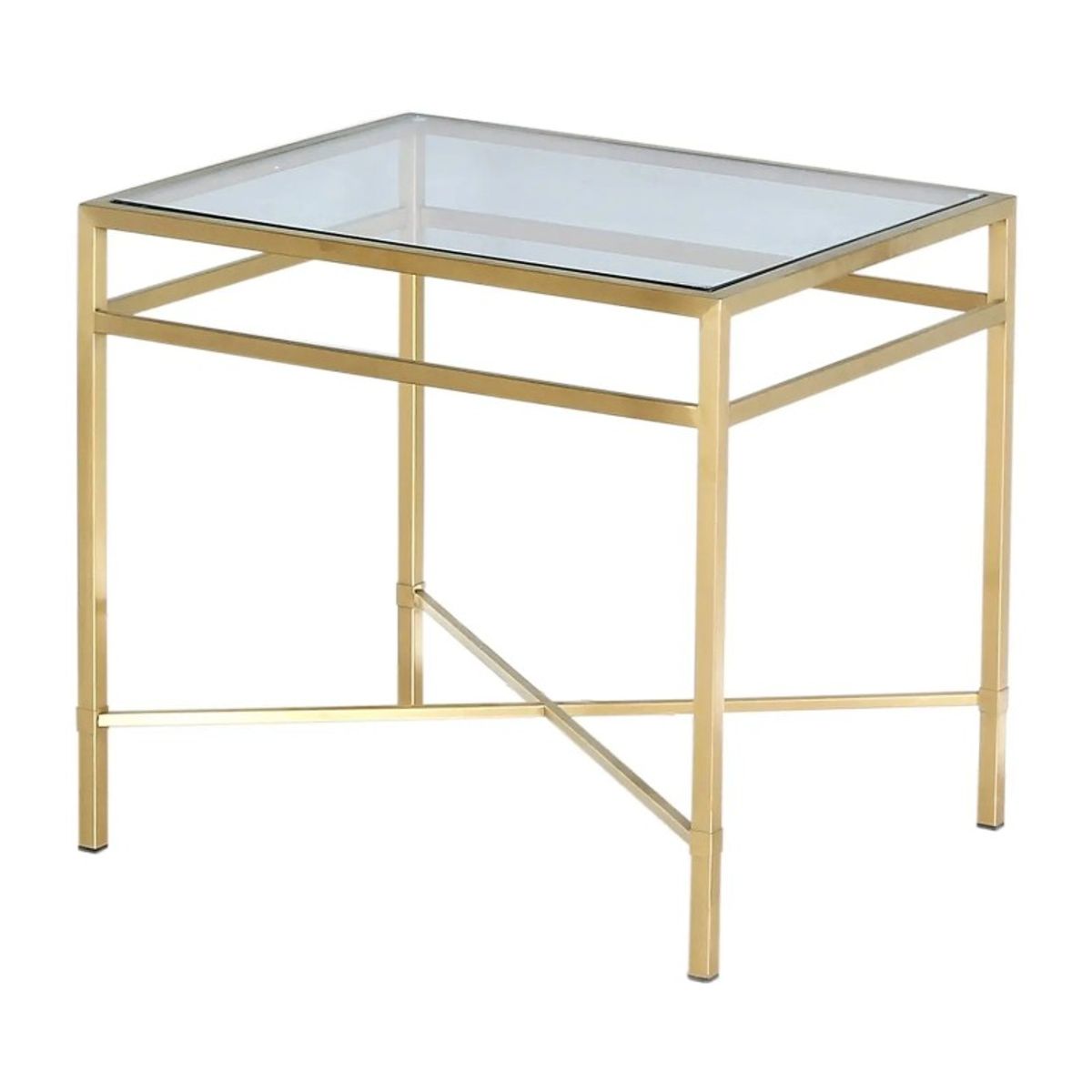 RE DECORA - Mesa Lateral Mónaco Dorado