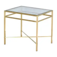RE DECORA - Mesa Lateral Mónaco Dorado