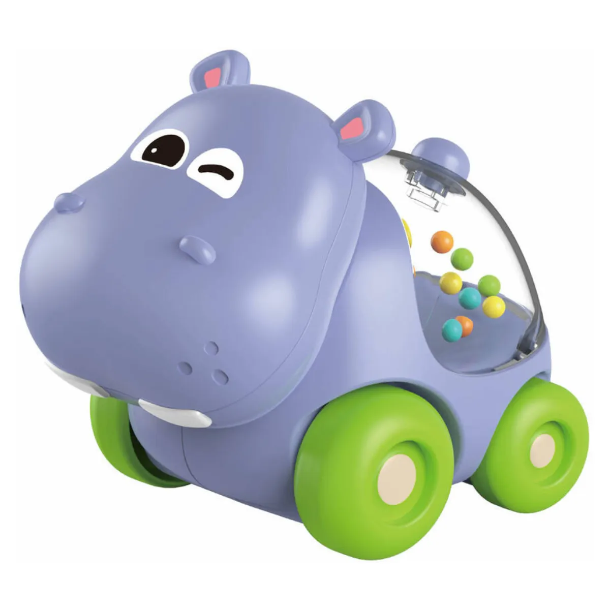 TEDMIMAK - Autos Sonajero Juguete infantil Niño Diseño Hipopótamo Feliz