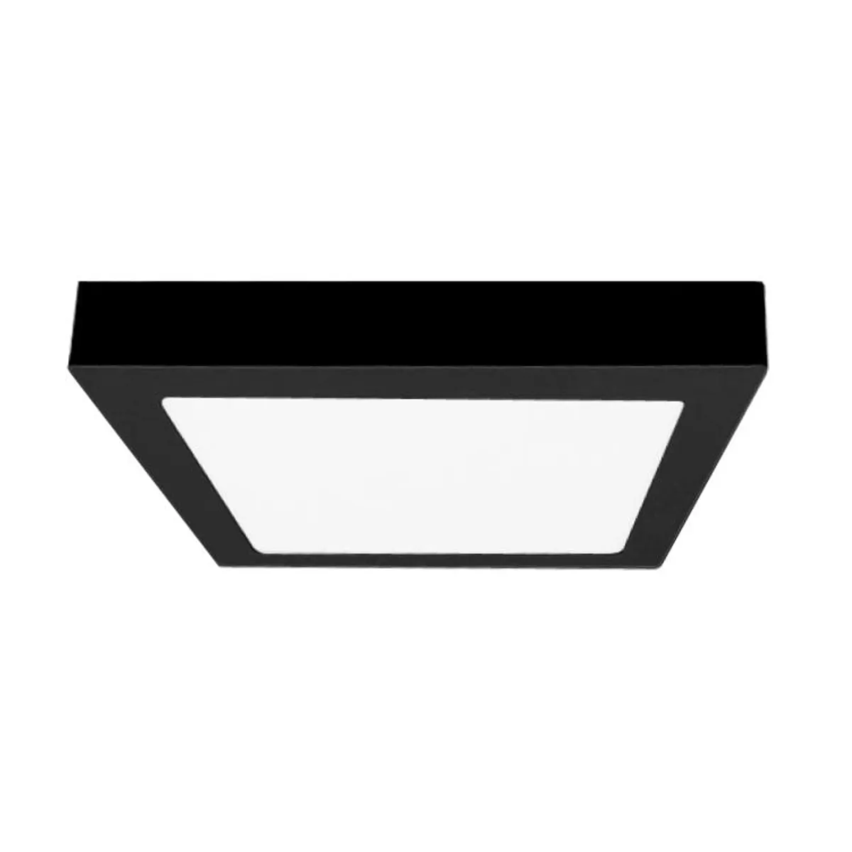GENERICO - Panel LED Sobrepuesto Cuadrado 24W 4000K 300x300mm Negro.