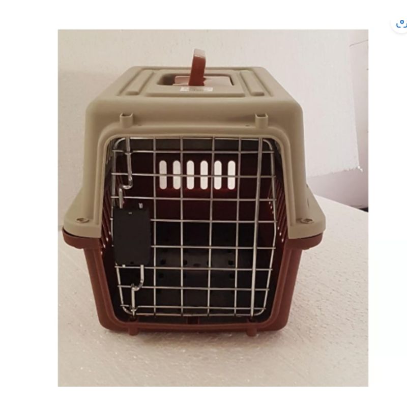 GENERICO - Jaula Transportadora Kennel Perro 58x37x35cm Marron